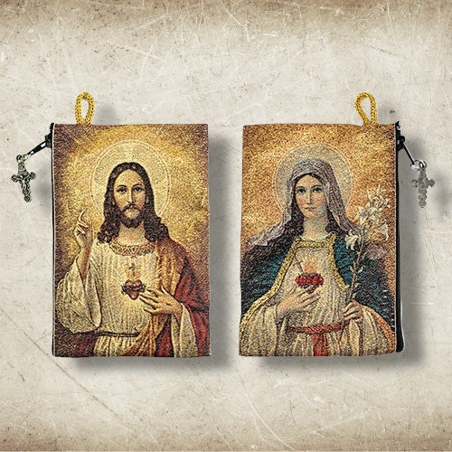 Rosary Pouch/ Bolsa de Rosario Católico para Joyería y Artículos Sagrados.