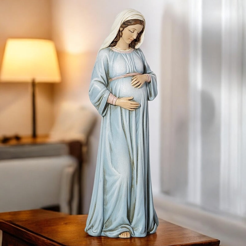 Mary mother of God/ Maria madre de Dios Material:ResinSize:2.875" x 2.25" x 8" H