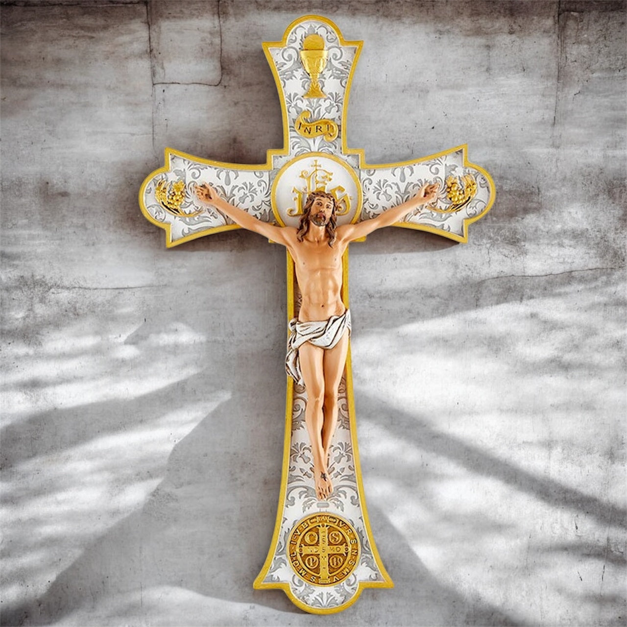 Wall Crucifix 8" H Wedding