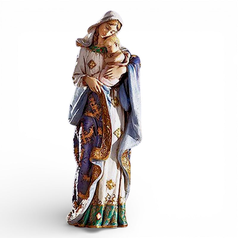 Adoring Madonna & Child Figurine/ Maria con El Niño Jesus