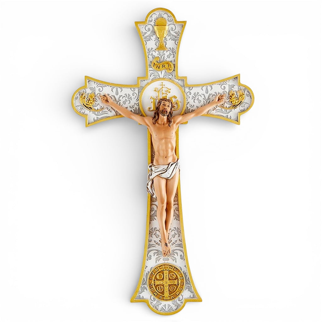 Wall Crucifix 8" H Wedding
