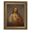 Sacred Heart 10-1/2" W x 12-1/2" H Gold Tone Framed Print (Copy)