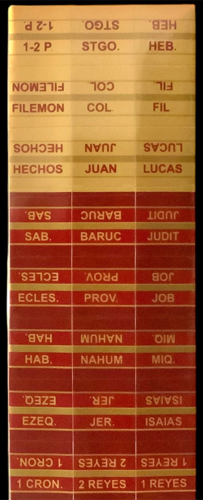 Pestañas de index para Biblia/ Bible Index tabs.