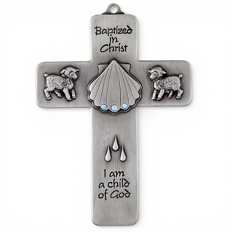 5” H Baptized in Christ Cross