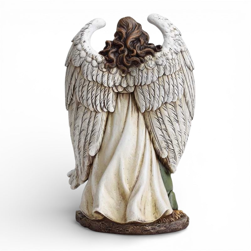 10" H Guardian Angel Holy Family Figurine/ Sagrada Familia con Ángel guardián.