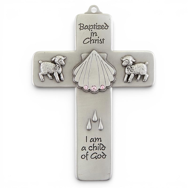 5” H Baptized in Christ Cross