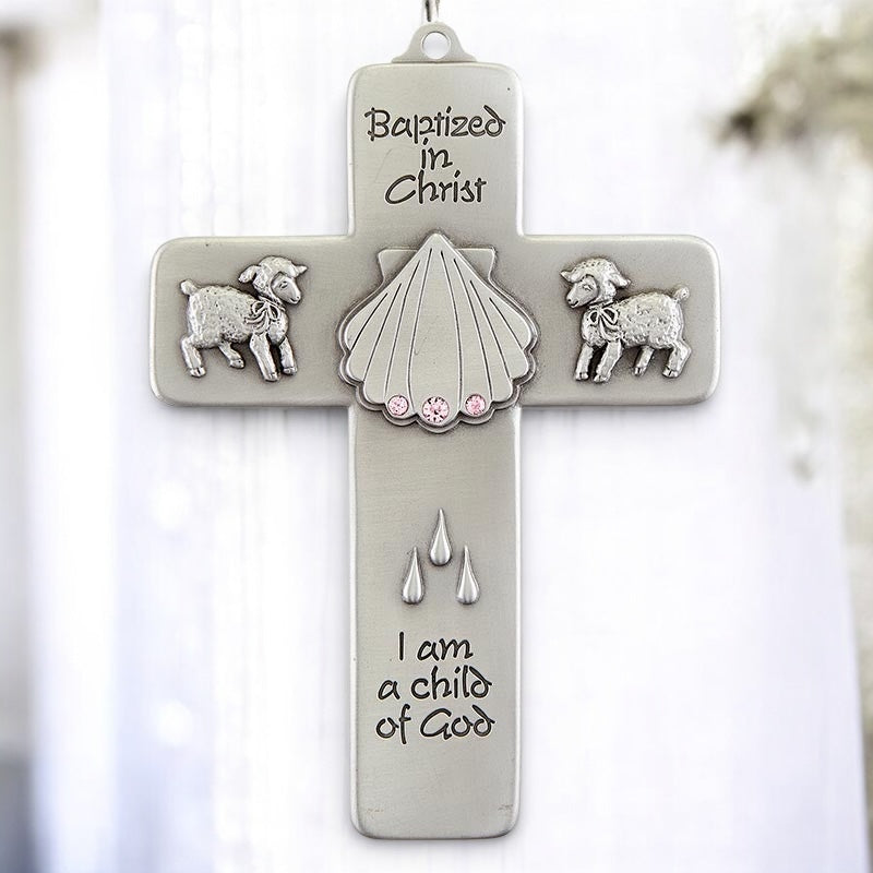 5” H Baptized in Christ Cross