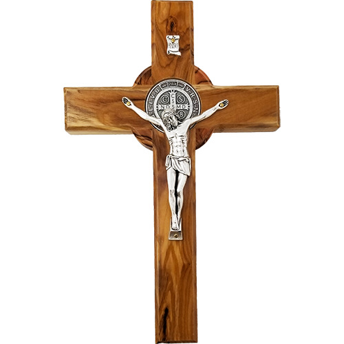 Wall Cross 8” St.Benedict