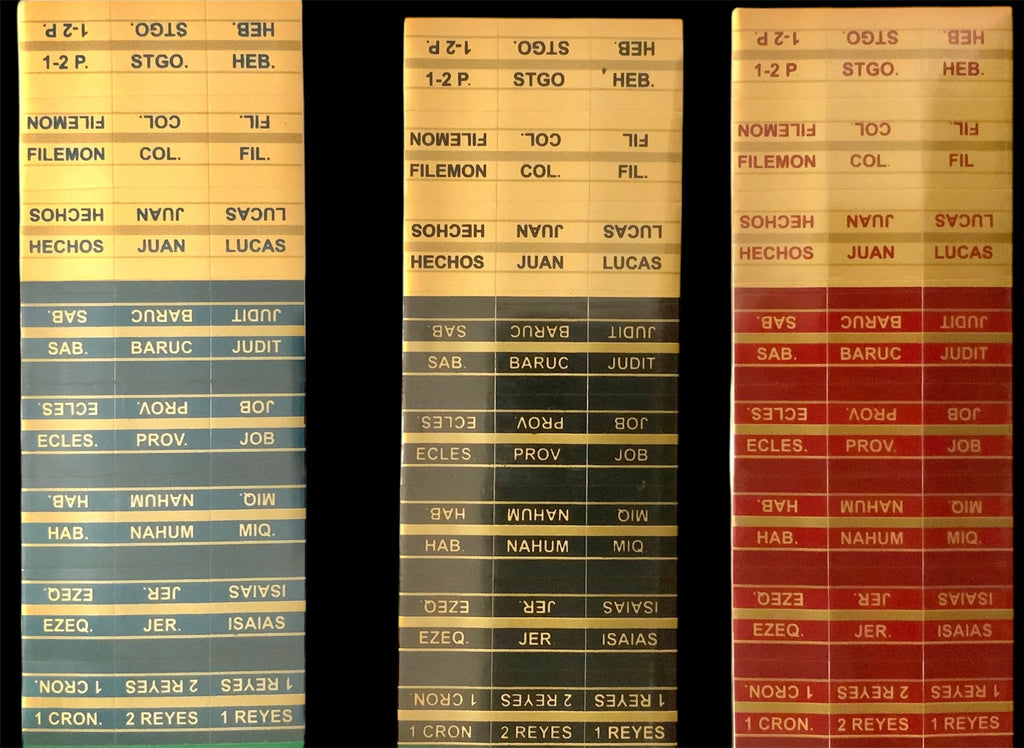 Pestañas de index para Biblia/ Bible Index tabs.