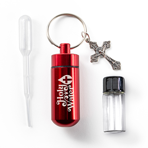 HOLY WATER BOTTLE KEYCHAIN