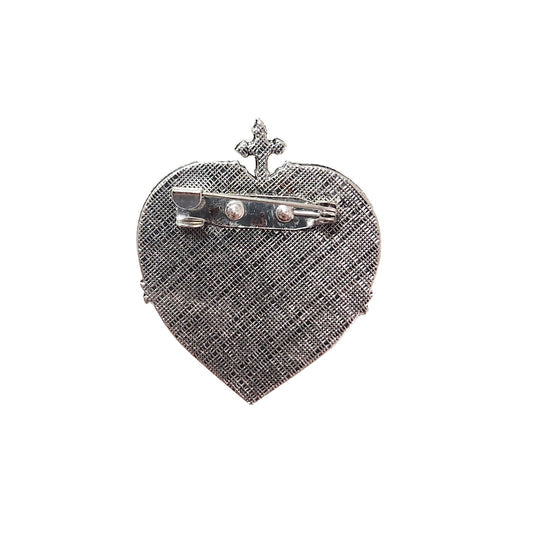 METAL PIN, IMMACULATE HEART OF MARY – SILVER