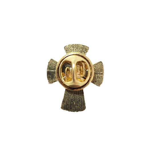 METAL PIN ON CARD, CONFIRMATION CROSS – GOLD