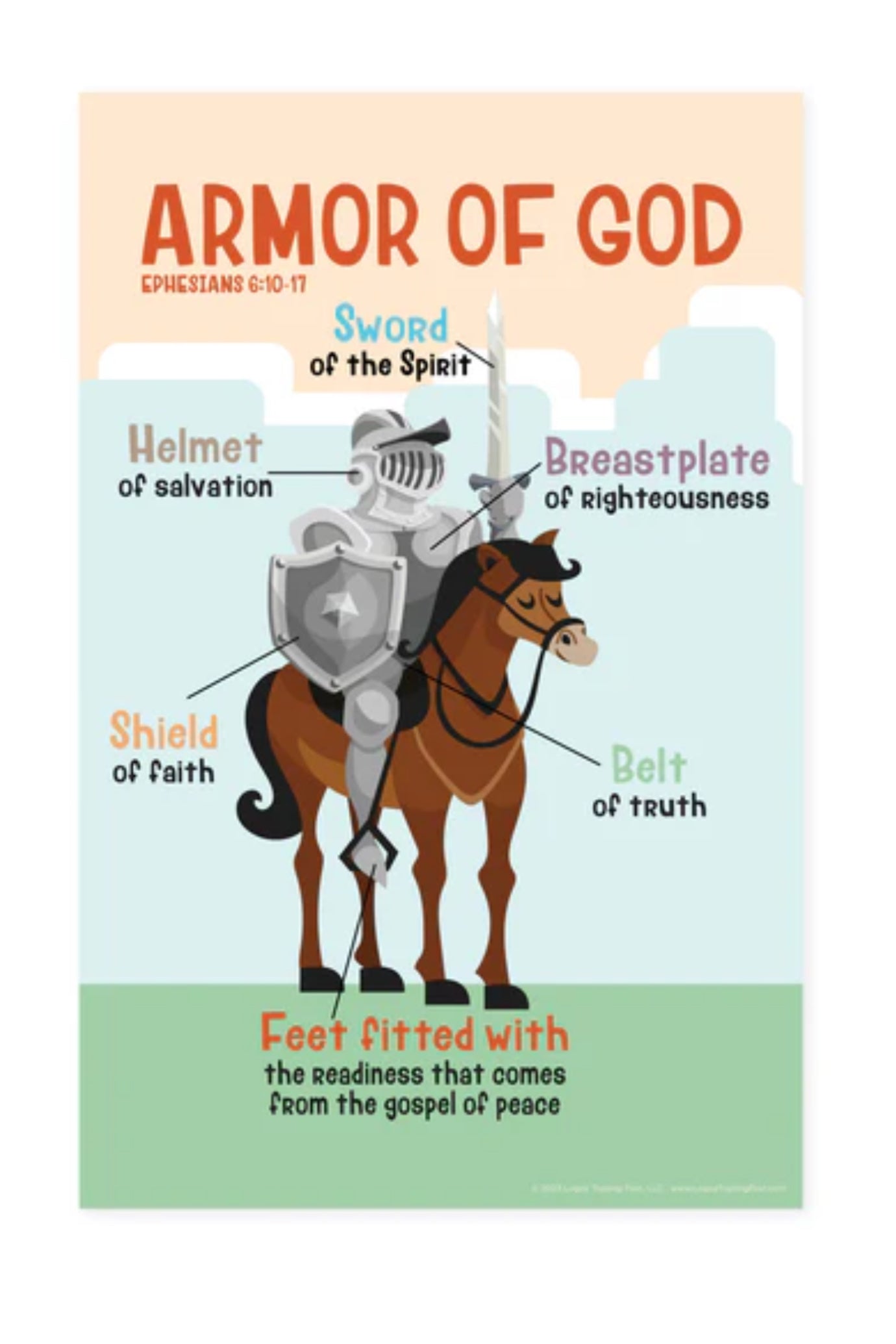 CHILDREN'S POSTER PRINTS /ARMOR OF GOD